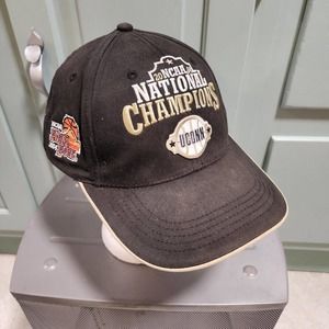 VTG UConn Huskies NCAA 2004 National Champions Black NIKE Locker Room Hat Cap
